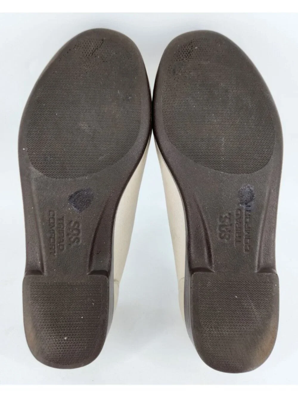 SAS Women's Size‎ 6 W Ivory Leather Slip On Orthotic Simplify Loafers Shoes USA